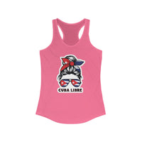 CUBA LIBRE Women's Racerback Tank - Fun Summer Top for Party Lovers
