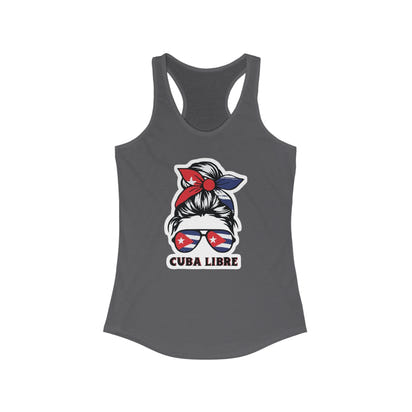 CUBA LIBRE Women's Racerback Tank - Fun Summer Top for Party Lovers