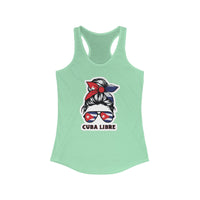 CUBA LIBRE Women's Racerback Tank - Fun Summer Top for Party Lovers