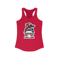 CUBA LIBRE Women's Racerback Tank - Fun Summer Top for Party Lovers