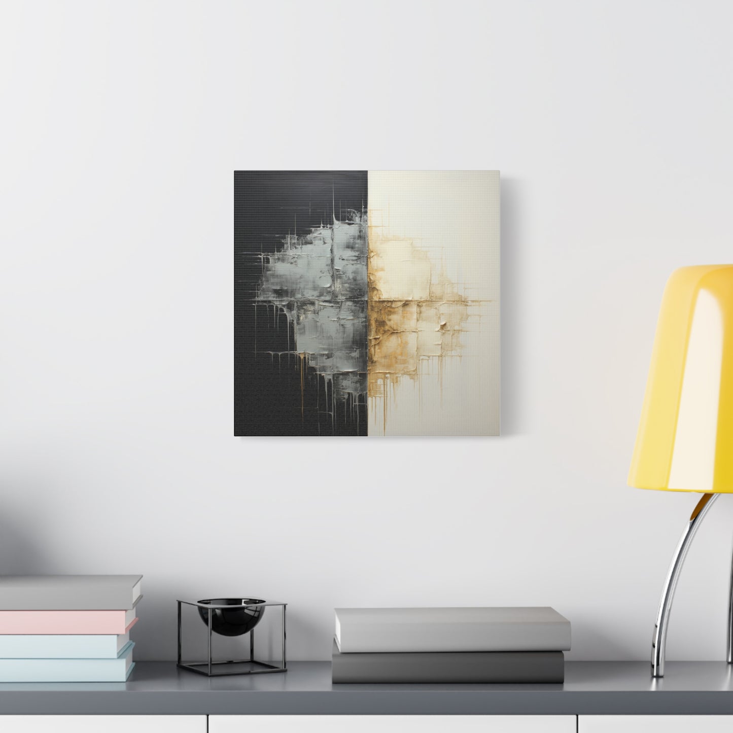 Modern Abstract Wall Art - Matte Canvas 12" x 12" - Contemporary Home Decor