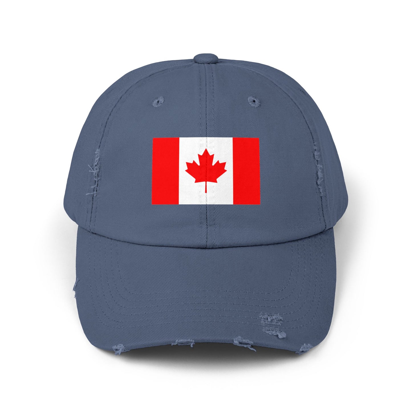 Unisex Distressed Canada Flag Cap, Casual Hat for Outdoor Adventures, Canadian Pride Gear, Gifts for Canada Day, Summer Style Accessory