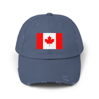 Unisex Distressed Canada Flag Cap, Casual Hat for Outdoor Adventures, Canadian Pride Gear, Gifts for Canada Day, Summer Style Accessory