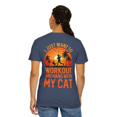 Fitness Unisex Garment-Dyed T-shirt (Back Design) 12