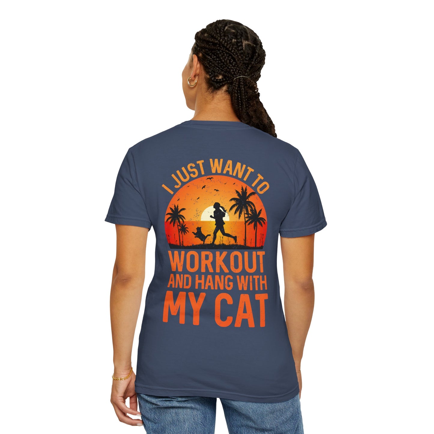 Fitness Unisex Garment-Dyed T-shirt (Back Design) 12