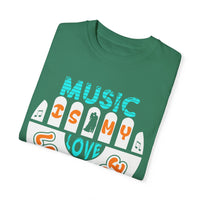 (Music)Unisex Garment-Dyed T-shirt