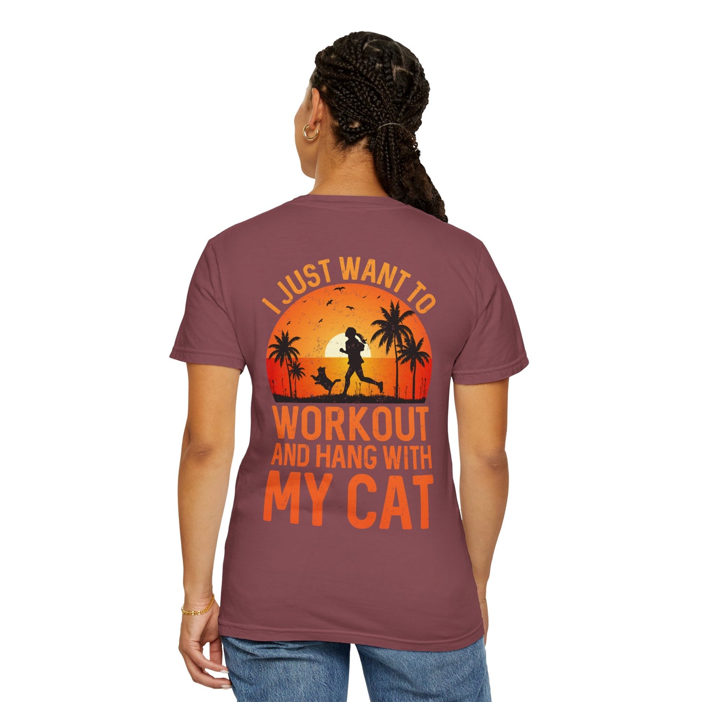 Fitness Unisex Garment-Dyed T-shirt (Back Design) 12