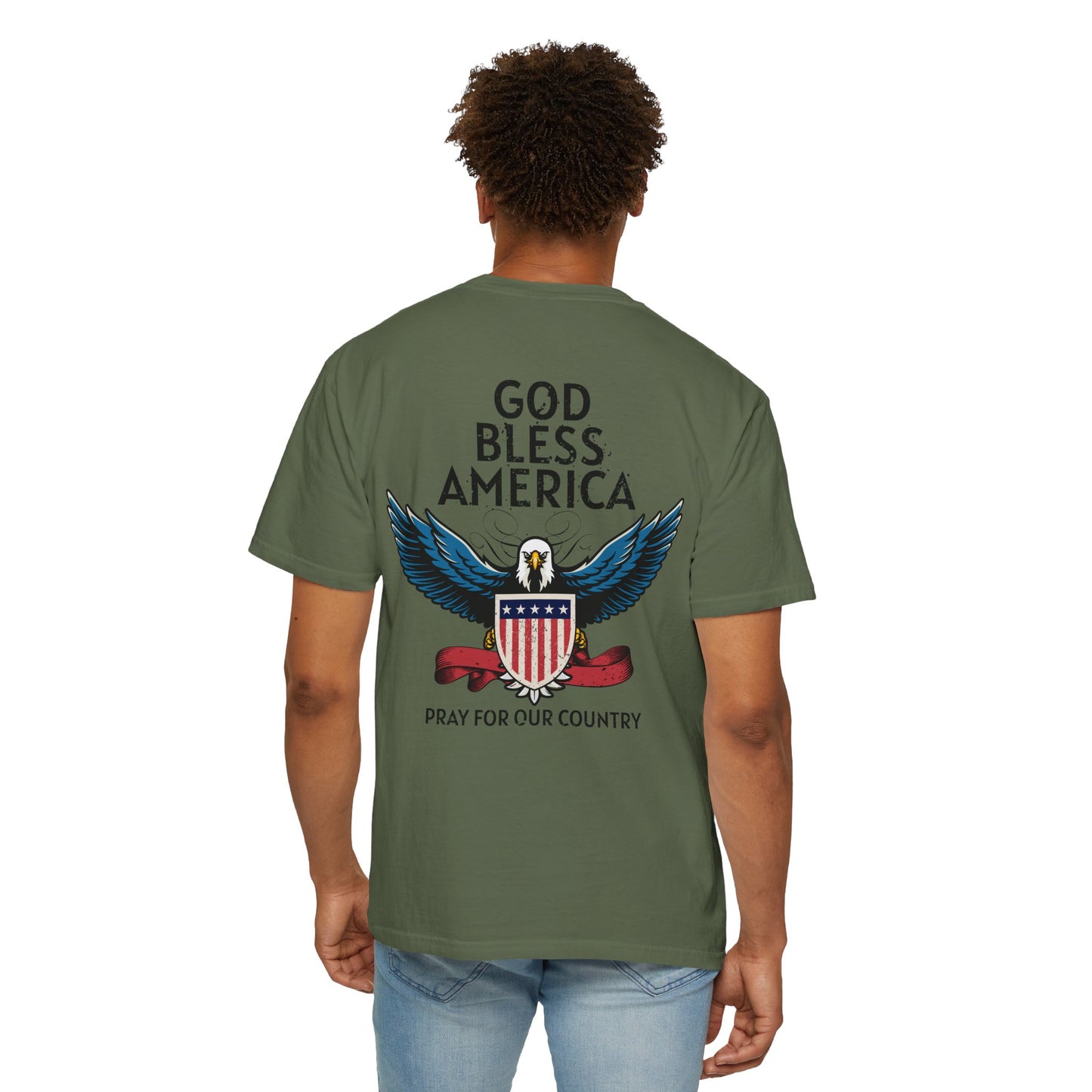 American Patriot Unisex Garment-Dyed T-shirt 8