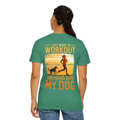 Fitness Unisex Garment-Dyed T-shirt (Back Design) 11