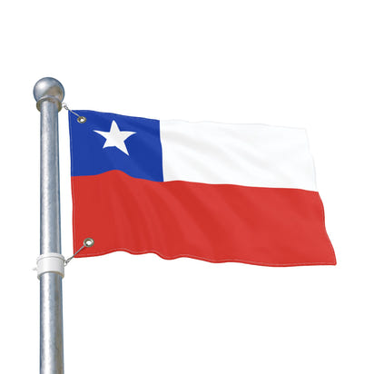 Vibrant Double Sided Flag for Home and Garden Decor, Outdoor Flag, Chile Flag, Decorative Banner, Patio Decor, National Pride