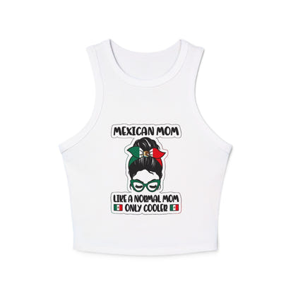 Mexican Mom Funny Racer Tank Top