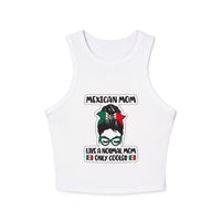 Mexican Mom Funny Racer Tank Top