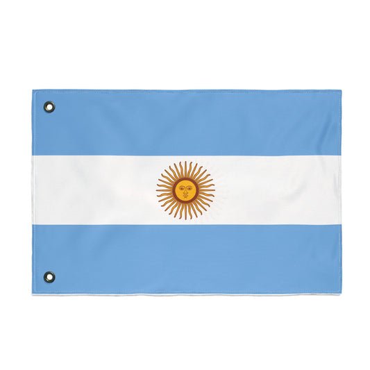 Argentinian Double Sided Flag, Handcrafted Home Decor, Outdoor Decoration, Sports Event Banner, Unique Gift for Flag Lovers