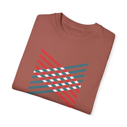 (Geometry)Unisex Garment-Dyed T-shirt