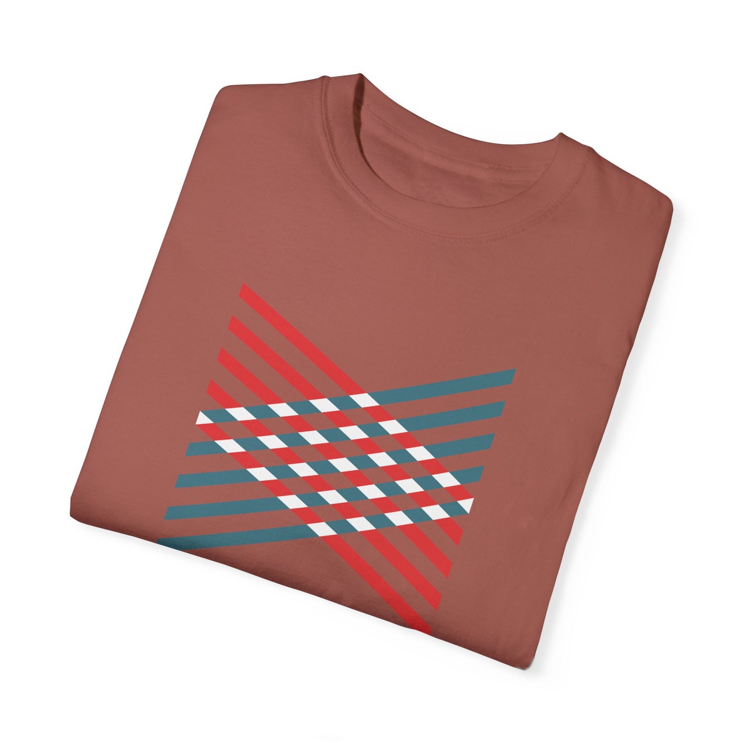 (Geometry)Unisex Garment-Dyed T-shirt