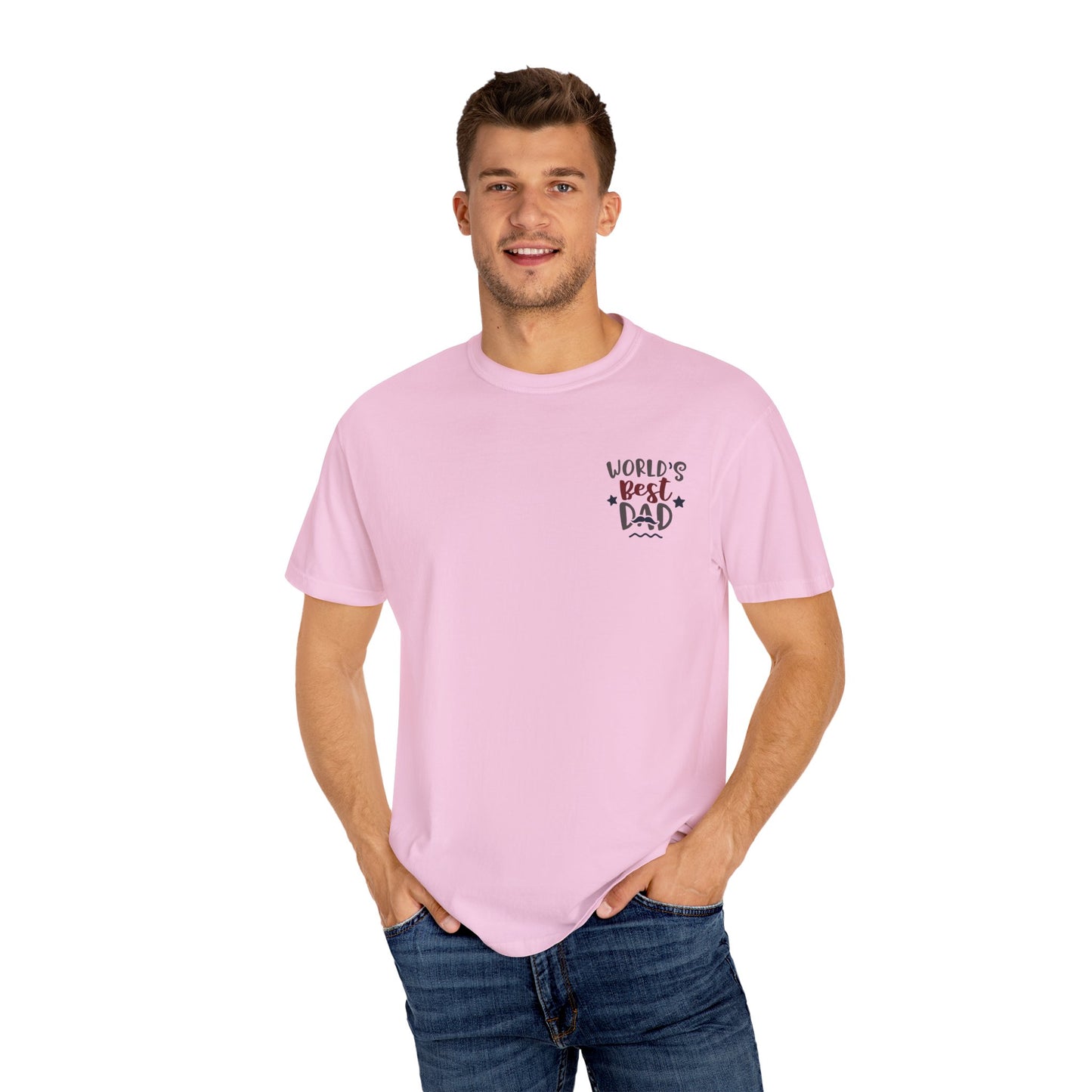 World's Best Dad T-Shirt | Unisex Garment-Dyed Tee, Perfect Father's Day Gift, Dad Appreciation Day, Casual Family Outing Wear, Dad T-Shirts