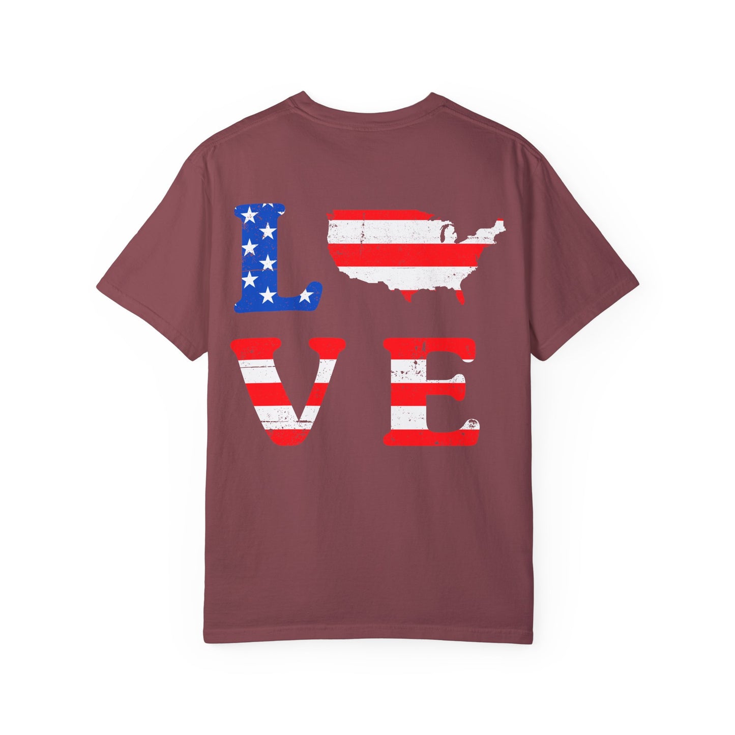 American Patriot Unisex Garment-Dyed T-shirt 9