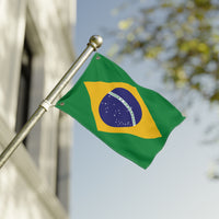 Vibrant Double Sided Brazilian Flag, Decorative Outdoor Banner, Festival Décor, Patriotic Home Decor, Sports Game Decoration