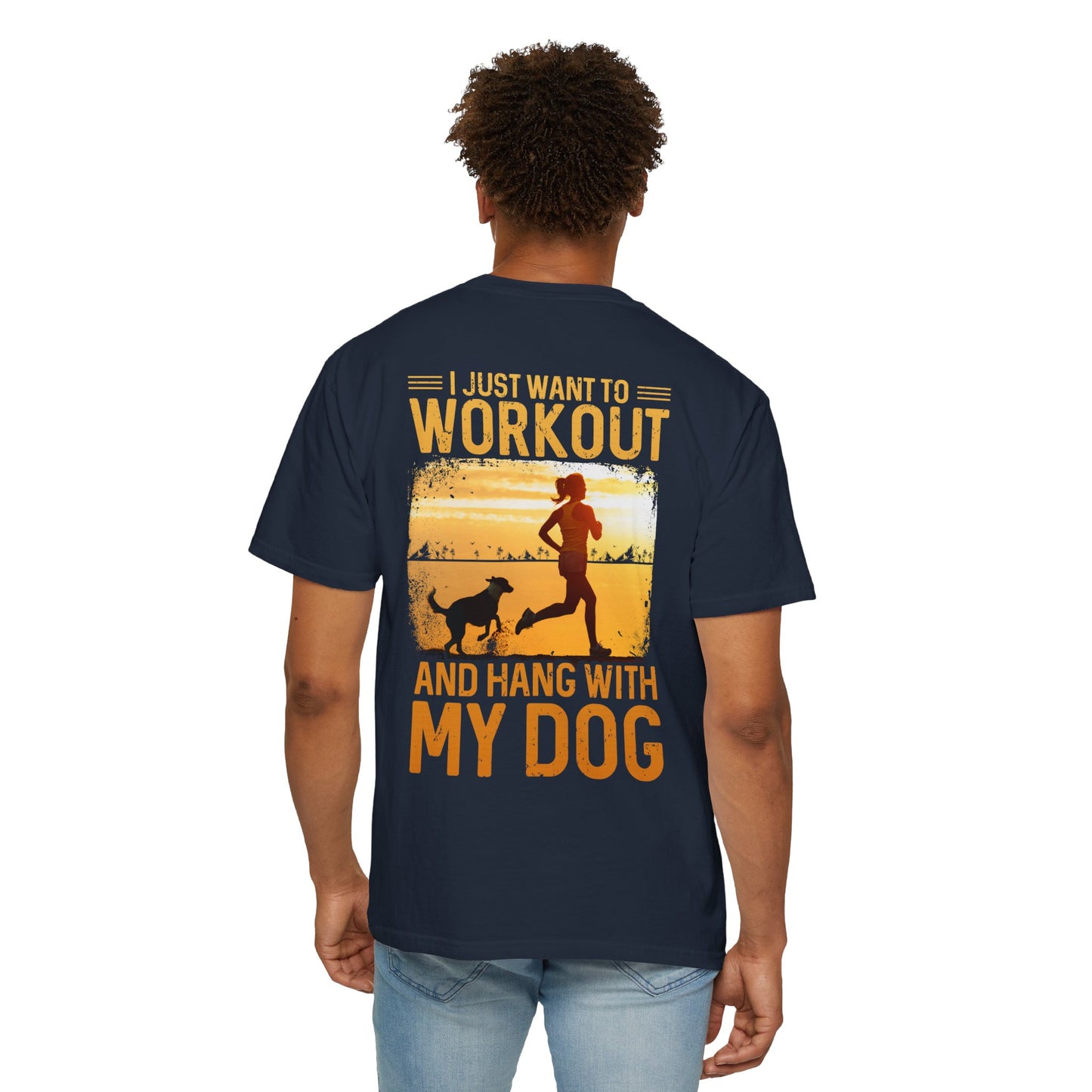Fitness Unisex Garment-Dyed T-shirt (Back Design) 11