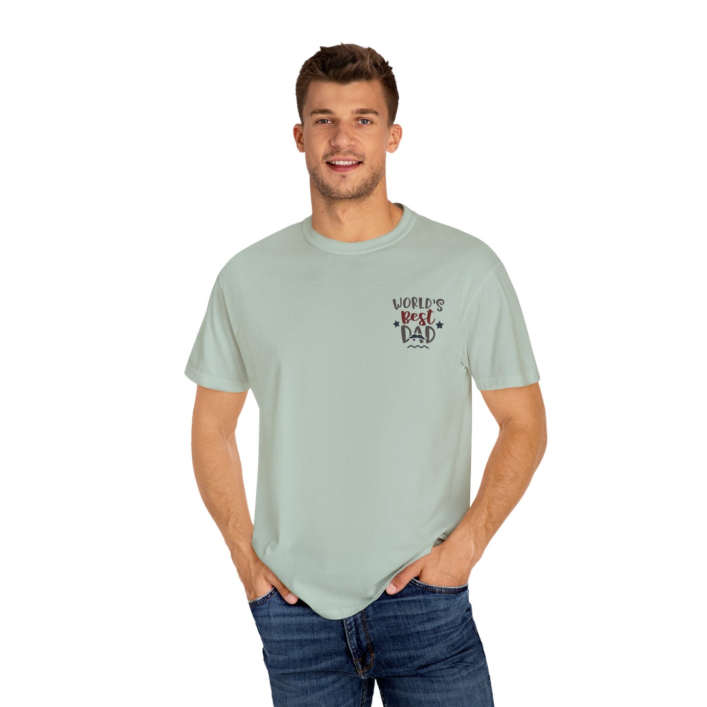 World's Best Dad T-Shirt | Unisex Garment-Dyed Tee, Perfect Father's Day Gift, Dad Appreciation Day, Casual Family Outing Wear, Dad T-Shirts