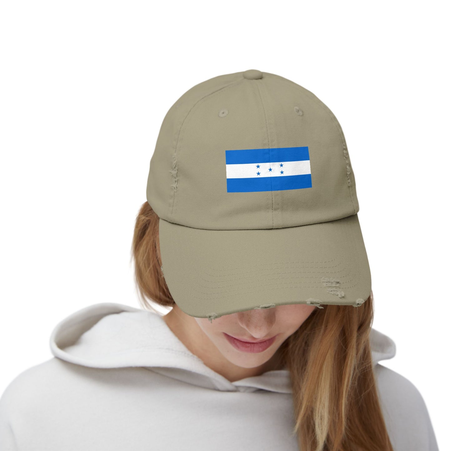 Honduras Flag Distressed Cap, Unisex Baseball Hat, Casual Headwear, Travel Accessory, Gift for Him or Her