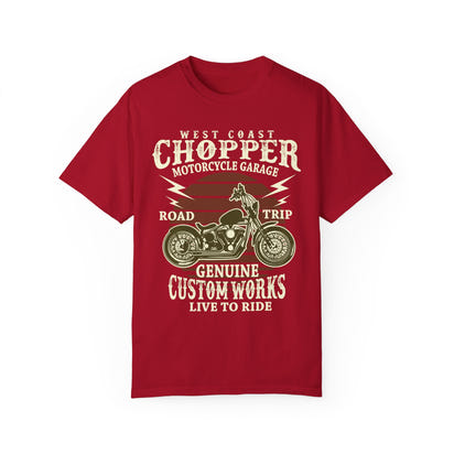 (Motorbike) Unisex Garment-Dyed T-shirt