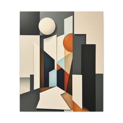 Geometric Abstract Canvas Art Print - Modern Home Decor
