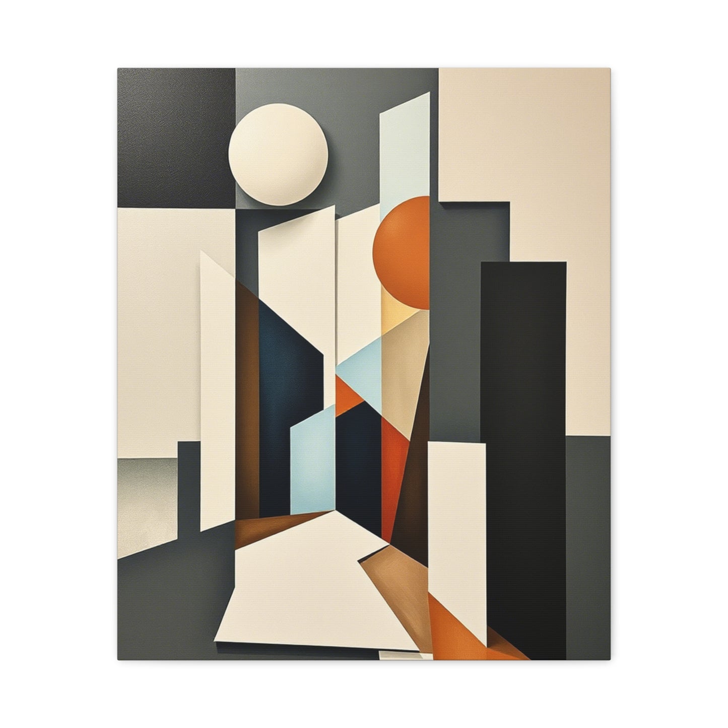 Geometric Abstract Canvas Art Print - Modern Home Decor