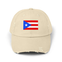 Puerto Rican Distressed Cap | Unisex Cap | Casual Summer Hat | Outdoor Adventure Gear | Flag Hat | Perfect Gift for Holidays