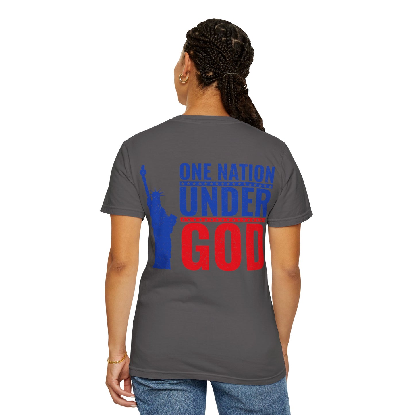 American Patriot Unisex Garment-Dyed T-shirt 3