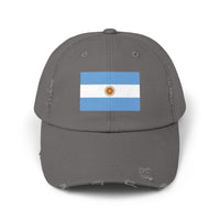 Stylish Unisex Distressed Cap with Argentina Flag - Casual Hat, Fashion Accessory, Gift Idea, Travel Essential, Sports Fan Gear
