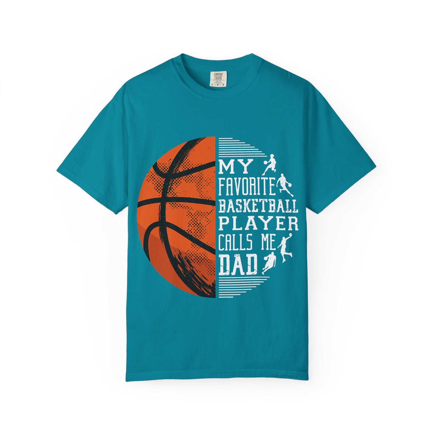 My Favorite Basketball Player Calls Me Dad T-Shirt, Unisex Athletic Shirt, Gift for Sports Dads, Father’s Day, Basketball Fan Tee