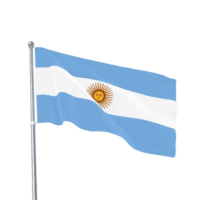 Argentinian Double Sided Flag, Handcrafted Home Decor, Outdoor Decoration, Sports Event Banner, Unique Gift for Flag Lovers