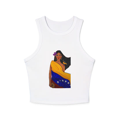 Venezuelan Pride Racer Tank Top for Women - Vibrant Design