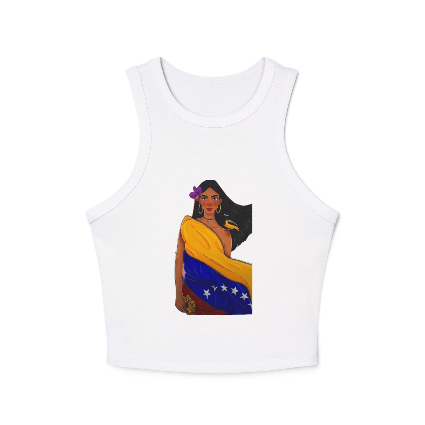 Venezuelan Pride Racer Tank Top for Women - Vibrant Design