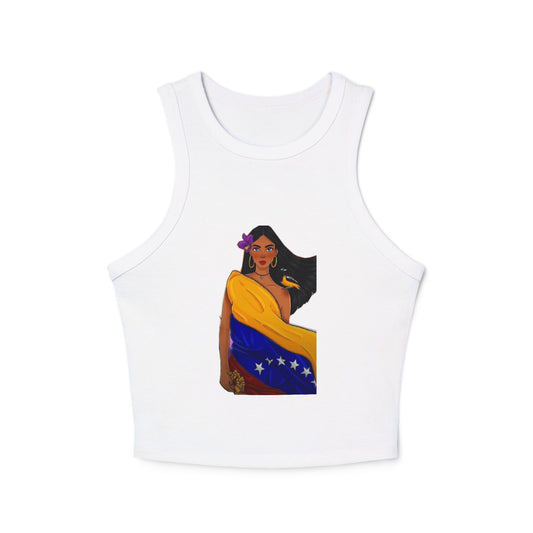 Venezuelan Pride Racer Tank Top for Women - Vibrant Design