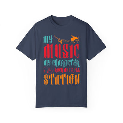 (Music)Unisex Garment-Dyed T-shirt