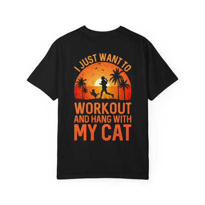 Fitness Unisex Garment-Dyed T-shirt (Back Design) 12