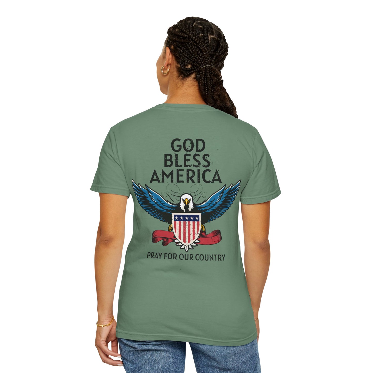 American Patriot Unisex Garment-Dyed T-shirt 8