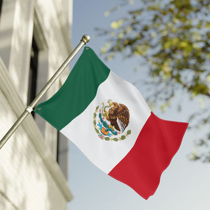 Mexican Double-Sided Flag, Vibrant Home Decor, Outdoor Party Decoration, Holiday Celebration, Festive Gift