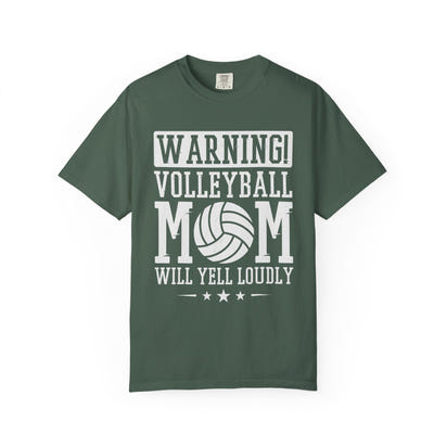 Warning! Volleyball Mom Unisex T-Shirt – Perfect Gift for Sports Moms