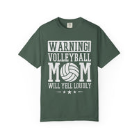 Warning! Volleyball Mom Unisex T-Shirt – Perfect Gift for Sports Moms