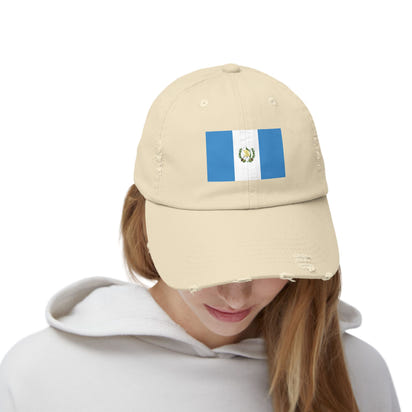 Guatemalan Flag Distressed Cap, Unisex Baseball Hat for Summer, Travel, Gifts, Outdoor Events