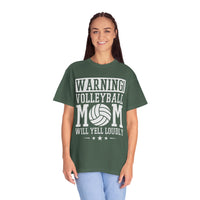 Warning! Volleyball Mom Unisex T-Shirt – Perfect Gift for Sports Moms