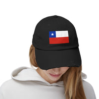 Distressed Chile Flag Cap | Unisex Baseball Hat | Casual Summer Wear, Gift for Travelers, Sports Events, Outdoor Activities
