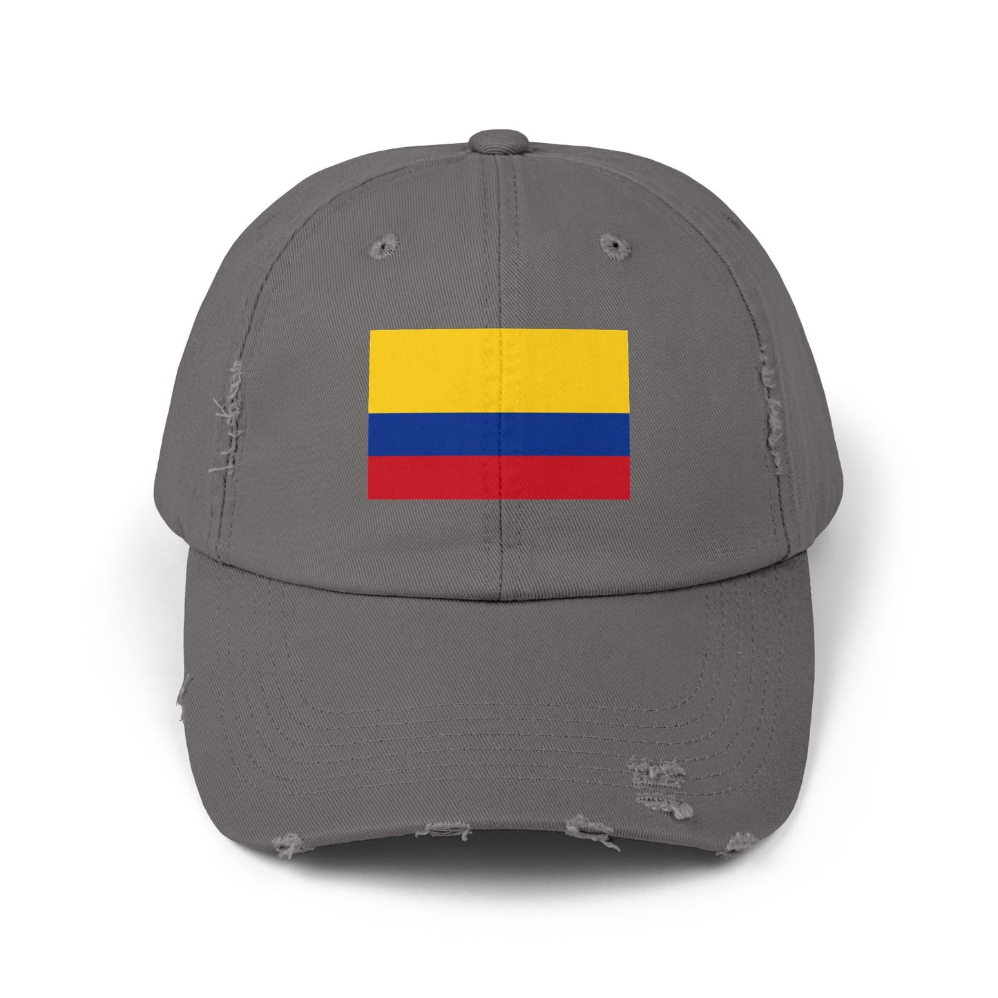 Colombian Flag Distressed Cap | Casual Unisex Hat | Great for Sports, Festivals, Travel, and Daily Wear