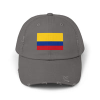 Colombian Flag Distressed Cap | Casual Unisex Hat | Great for Sports, Festivals, Travel, and Daily Wear