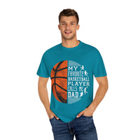 My Favorite Basketball Player Calls Me Dad T-Shirt, Unisex Athletic Shirt, Gift for Sports Dads, Father’s Day, Basketball Fan Tee