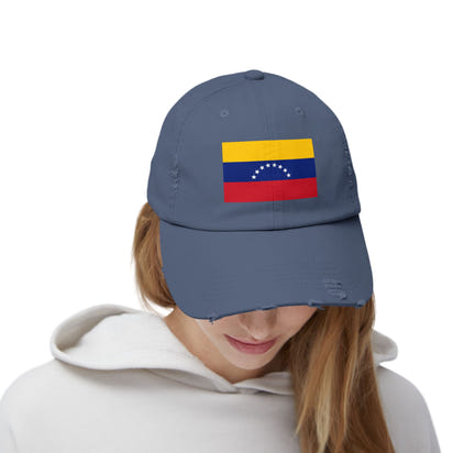 Venezuela Flag Distressed Cap, Casual Hat, Unisex Vintage Cap, Patriotic Accessories, Summer Fashion, Gift for Travelers