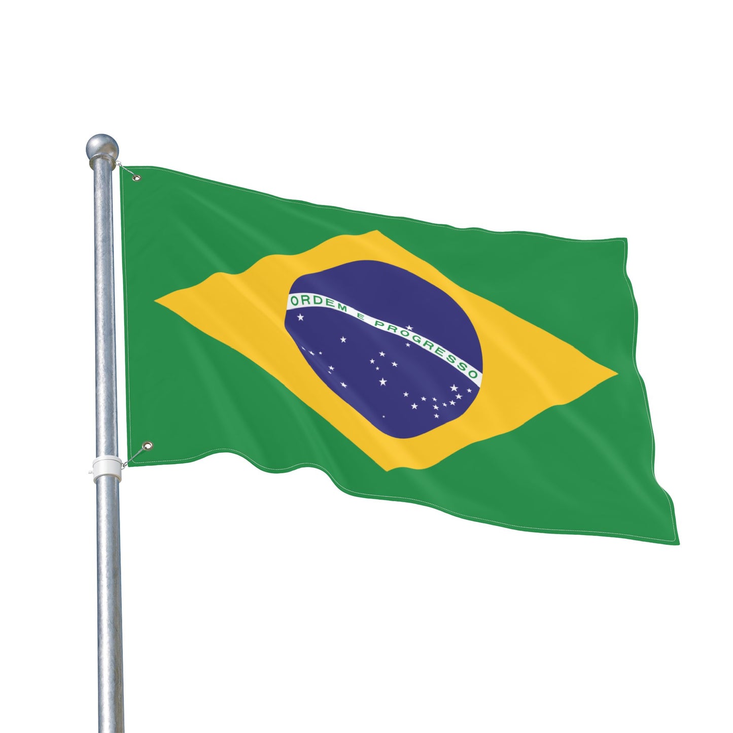 Vibrant Double Sided Brazilian Flag, Decorative Outdoor Banner, Festival Décor, Patriotic Home Decor, Sports Game Decoration